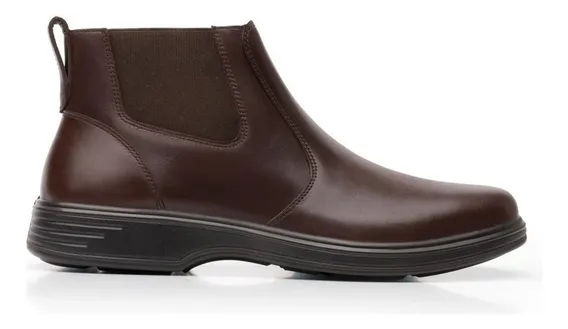 Chelsea De Piel Caña Corto Flexi 59305 Diseño Lisa Chocolate 26 Mx Para Hombre