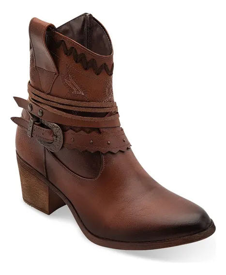 Zapato Mujer Botin Vaqueros