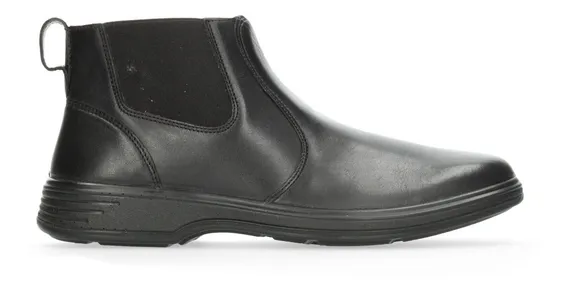 Chelsea De Piel Caña Corto Flexi 59305 Diseño Lisa Negro 28,5 Mx Para Hombre